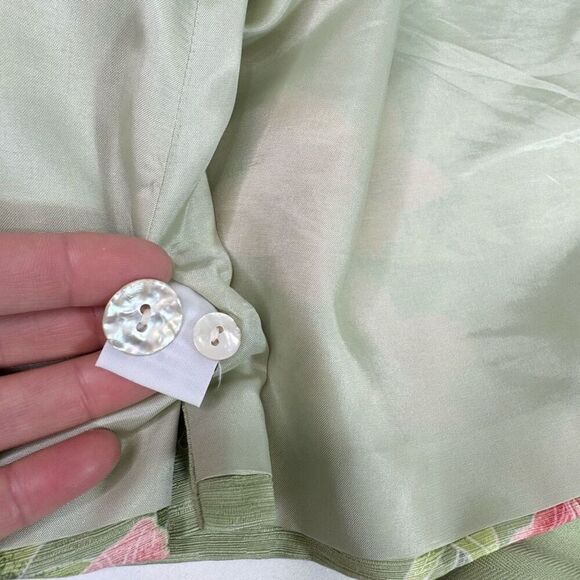 Vintage Tommy Bahama Dress Suit Set Womens 10 Tropical 100% Silk Hawaiian Floral - Picture 6 of 12